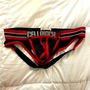 Cell Block, 13 Neoprene Jockstrap with built in cod piece.